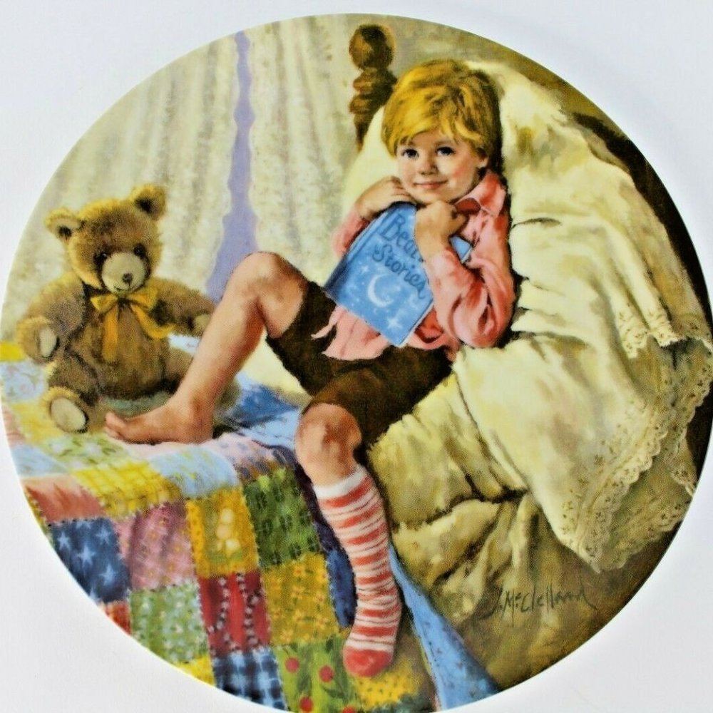 Diddle Diddle Dumpling by John McClelland 8 1/2" Collectors Plate W/COA 1984 NEW